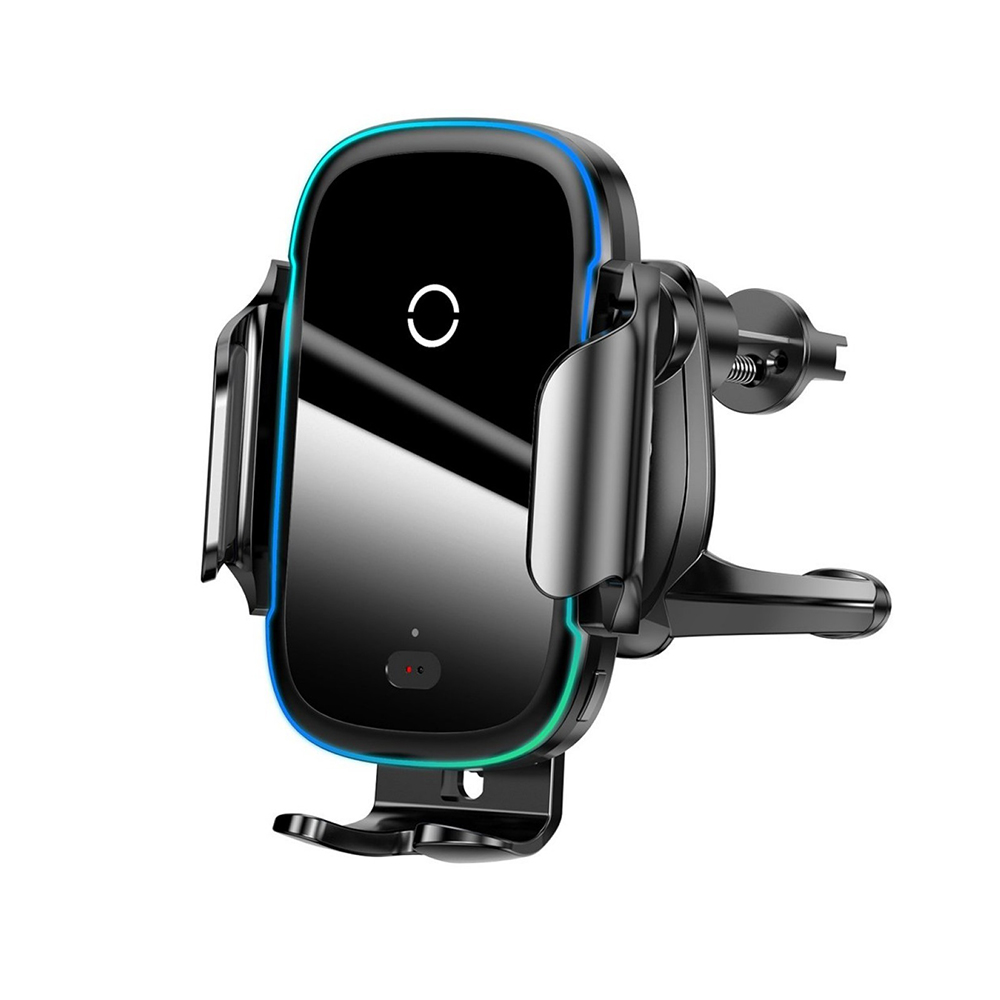 0050960_0 Baseus Car Mount Wireless Light Electric Automatic Holder Black (15W) (WXHW03-01) (BASWXHW03-01) - Image 1