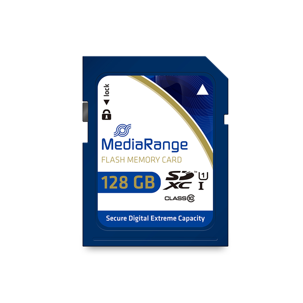 0051935_0 MediaRange SDXC memory card, UHS-1 | Class 10, 128GB - Image 1