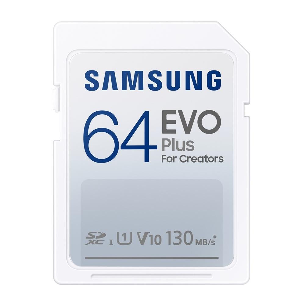 0064397_0 Samsung Evo Plus for Creators SDXC 64GB Class 10 U1 V10 UHS-I (MB-SC64K/EU) (SAMMB-SC64K-EU) - Image 1