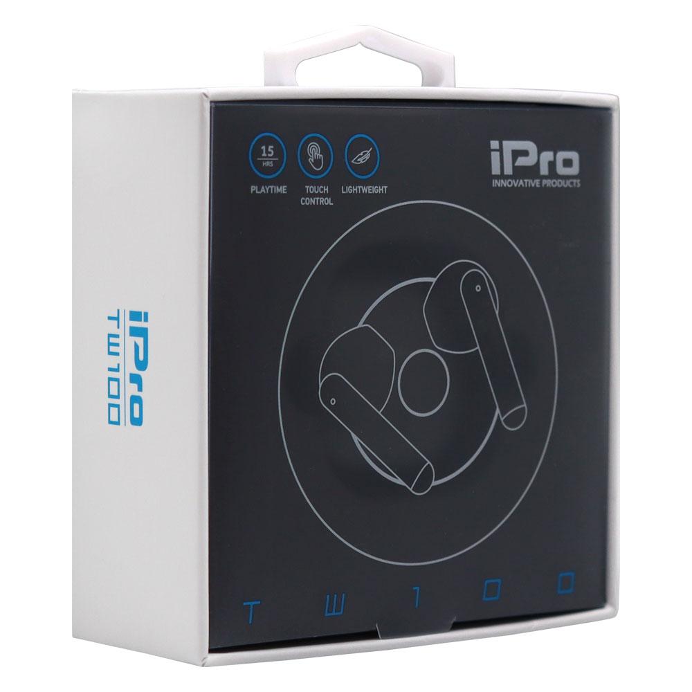 0064843_0 iPro True Wireless Bluetooth Earphones TW100 Black (010701-0252) (IPRO010701-0252) - Image 1