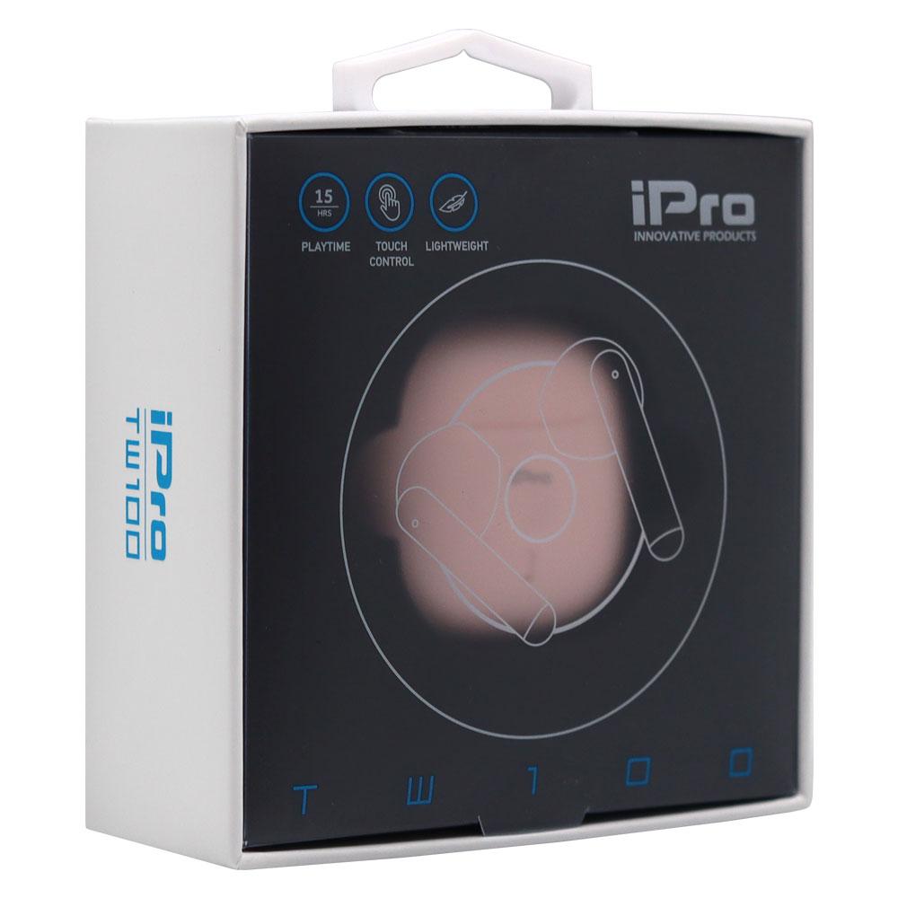 0064862_0 iPro True Wireless Bluetooth Earphones TW100 Pink (010701-0256) (IPRO010701-0256) - Image 1