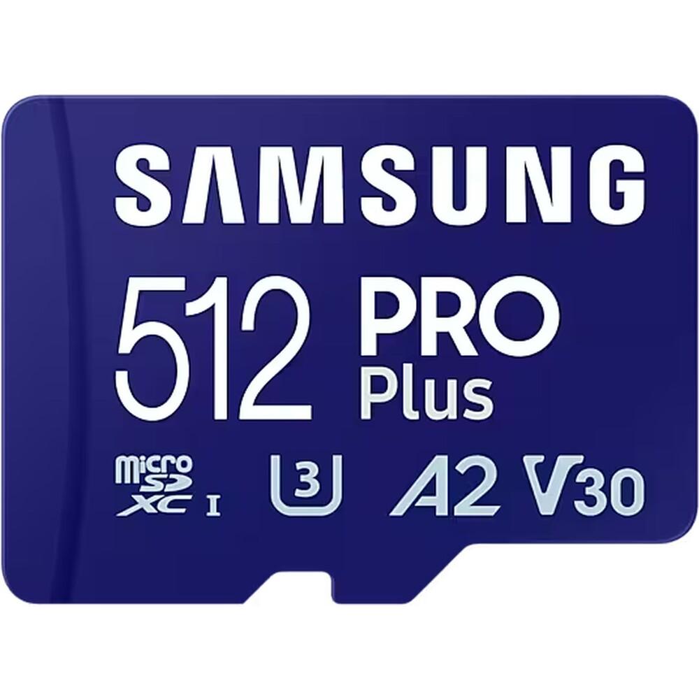 0064996_0 Samsung Pro Plus microSDXC 512GB Class 10 U3 V30 A2 UHS-I with USB Reader (MB-MD512SB/WW) (SAMMB-MD512SB-WW) - Image 1