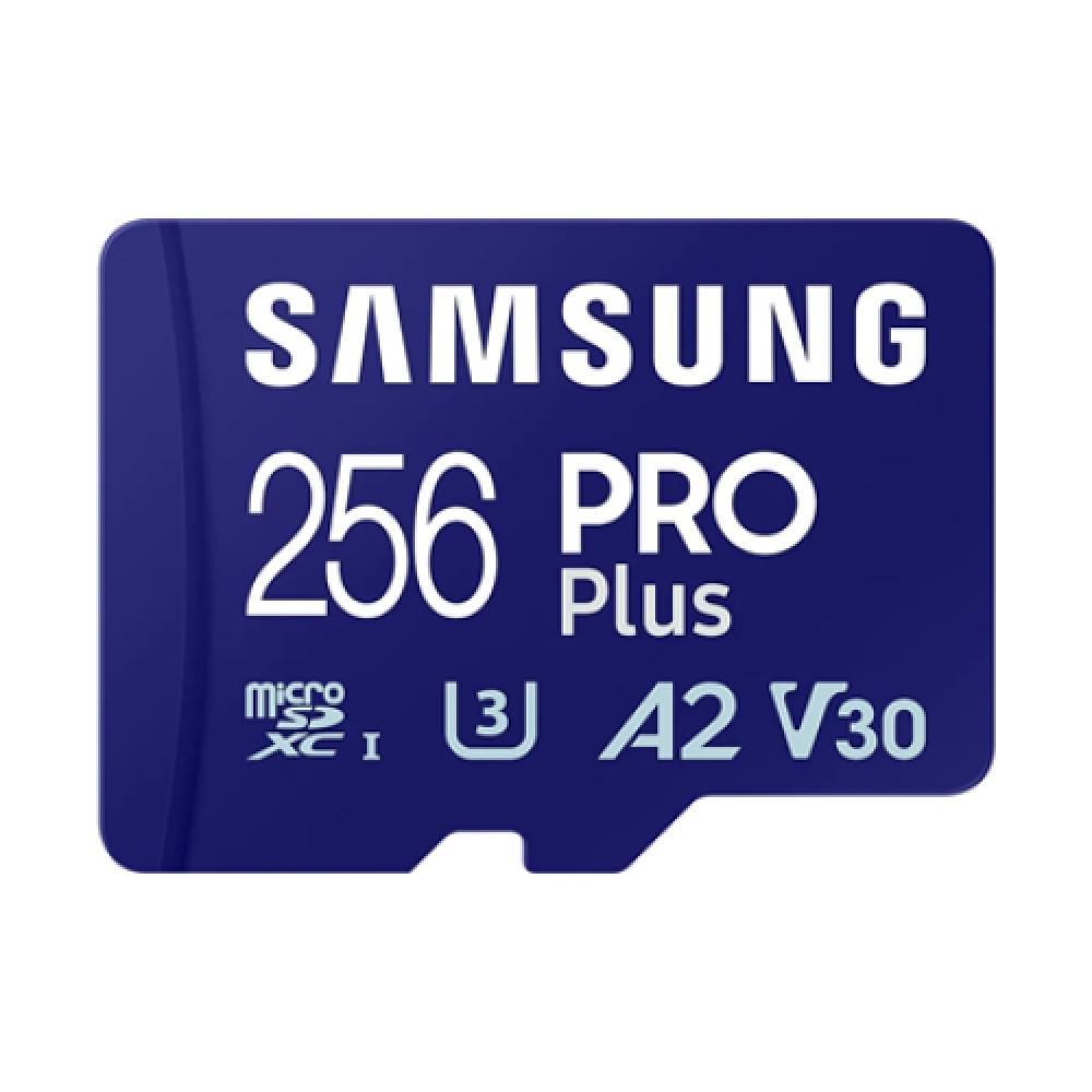 0064997_0 Samsung Pro Plus microSDXC 256GB Class 10 U3 V30 A2 UHS-I with USB Reader (MB-MD256SB/WW) (SAMMB-MD256SB-WW) - Image 1