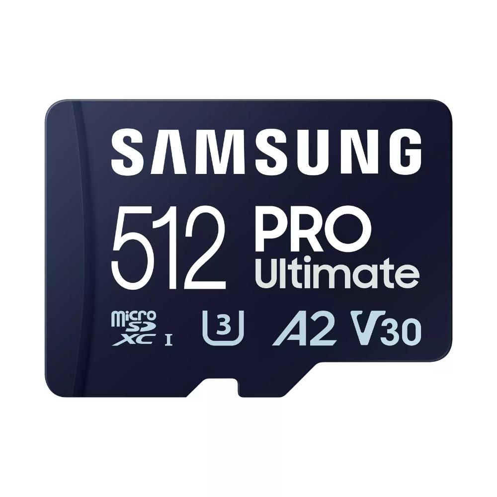 0064999_0 Samsung Pro Ultimate microSDXC 512GB Class 10 U3 V30 A2 UHS-I with USB Adapter (MB-MY512SB/WW) (SAMMB-MY512SB-WW) - Image 1