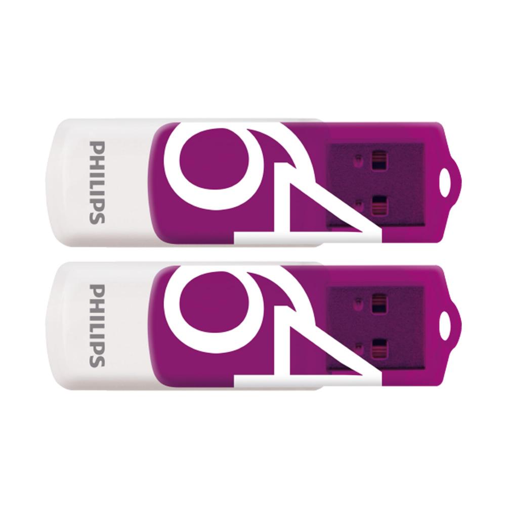 0065996_0 Philips Vivid pack 64GB USB 2.0 Stick Μωβ (FM64FD05D/00) (PHIFM64FD05D-00) - Image 1