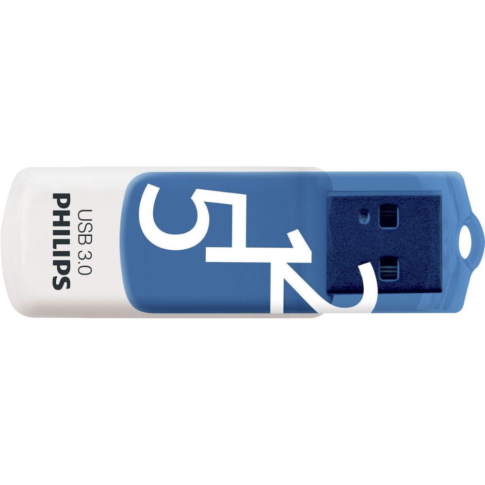 0066002_0 Philips Vivid 512GB USB 3.0 Stick Λευκό (FM51FD001B/00) (PHIFM51FD001B-00) - Image 1