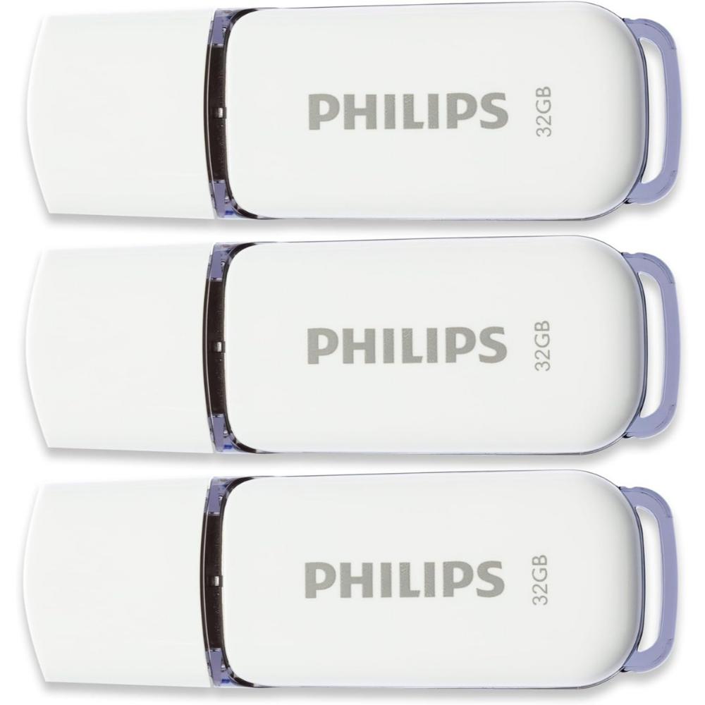 0066009_0 Philips Snow pack 32GB USB 2.0 Stick Λευκό (FM32FD70E/00) (PHIFM32FD70E-00) - Image 1