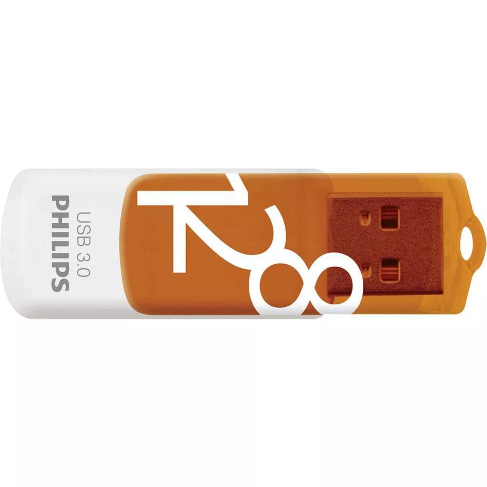 0066035_0 Philips Vivid 128GB USB 3.0 Stick Πορτοκαλί (FM12FD00B/00) (PHIFM12FD00B-00) - Image 1
