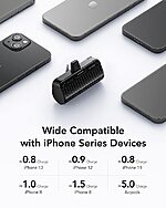 Power Bank VEGER W0558P για iPhone 5000mAh 20W PD mini fast charging μαύρο - Image 5