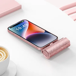 Power Bank VEGER W0573P - 5000mAh Lipstick για iPhone Lightning ροζ