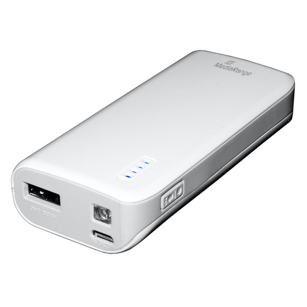 0006683_0 MediaRange Mobile Power Bank 5.200mAh with Built-in torch (MR751) - Image 1
