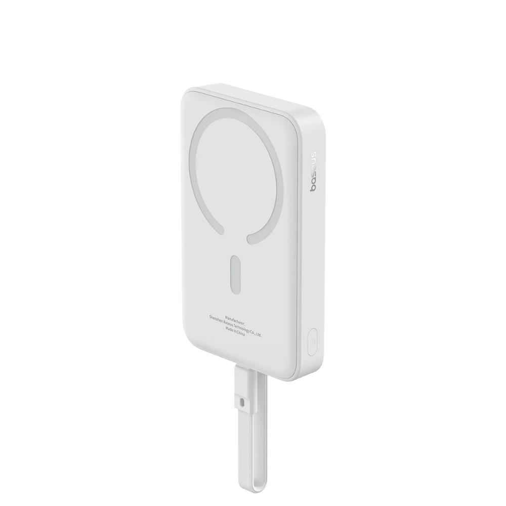 0065602_0 Baseus MagSafe Power Bank 10000mAh 30W White (P1002210B223-00) (BASP1002210B223-00) - Image 1