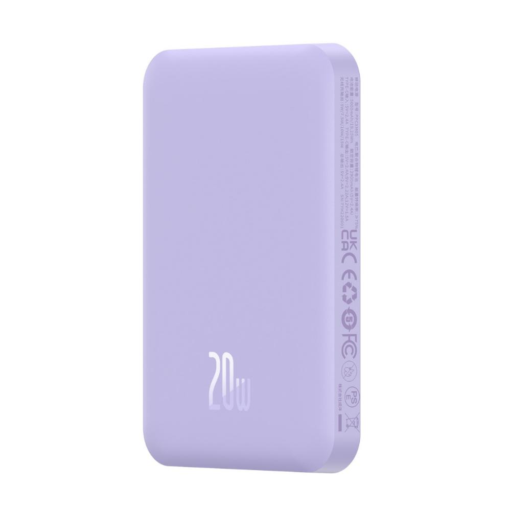 0065609_0 Baseus Magnetic Mini Powerbank 5000mAh 20W (purple) (P10022107513-00) (BASP10022107513-00) - Image 1