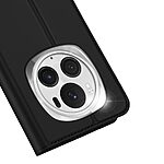 Θήκη Honor Magic6 Pro 5G DUX DUCIS Skin Pro Series με βάση στήριξης, υποδοχή καρτών και μαγνητικό κούμπωμα Flip Wallet από συνθετικό δέρμα και TPU μαύρο - Image 4