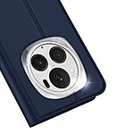 Θήκη Honor Magic6 Pro 5G DUX DUCIS Skin Pro Series με βάση στήριξης, υποδοχή καρτών και μαγνητικό κούμπωμα Flip Wallet από συνθετικό δέρμα και TPU μπλε - Image 4