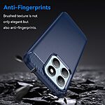 Θήκη Honor X8b Mad Mask Brushed TPU Carbon Πλάτη μπλε - Image 2