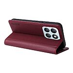 Θήκη Honor X8b YIKATU Folio Series με βάση στήριξης, υποδοχή καρτών και μαγνητικό κούμπωμα Flip Wallet από συνθετικό δέρμα και TPU κόκκινο σκούρο - Image 3