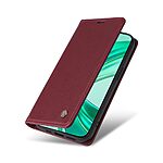 Θήκη Honor X8b YIKATU Folio Series με βάση στήριξης, υποδοχή καρτών και μαγνητικό κούμπωμα Flip Wallet από συνθετικό δέρμα και TPU κόκκινο σκούρο - Image 5