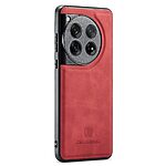 Θήκη OnePlus 12 5G DG.MING PU Leather Sockproof Series Πλάτη από σκληρό πλαστικό με επένδυση δερματίνης κόκκινο - Image 3