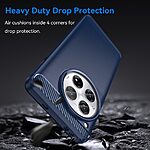 Θήκη OnePlus 12 5G Mad Mask Brushed TPU Carbon Πλάτη μπλε - Image 3