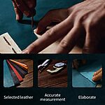 Θήκη Samsung Galaxy A35 5G New Design Leather Stand Cover από συνθετικό δέρμα ροζ - Image 2