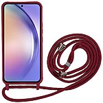 Θήκη Samsung Galaxy A35 5G OEM Soft Silicone Sockproof v3 πλάτη με κορδόνι από αντικραδασμικό TPU κόκκινο σκούρο - Image 2