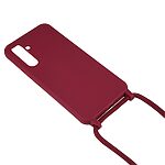 Θήκη Samsung Galaxy A35 5G OEM Soft Silicone Sockproof v3 πλάτη με κορδόνι από αντικραδασμικό TPU κόκκινο σκούρο - Image 3