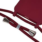 Θήκη Samsung Galaxy A35 5G OEM Soft Silicone Sockproof v3 πλάτη με κορδόνι από αντικραδασμικό TPU κόκκινο σκούρο - Image 4