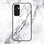 Θήκη Samsung Galaxy A35 5G OEM σχέδιο Marble με Πλάτη Tempered Glass TPU λευκό - Image 2