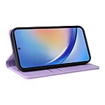 Θήκη Samsung Galaxy A35 5G YIKATU Folio Series με βάση στήριξης, υποδοχή καρτών και μαγνητικό κούμπωμα Flip Wallet από συνθετικό δέρμα και TPU μωβ ανοιχτό - Image 4