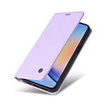 Θήκη Samsung Galaxy A35 5G YIKATU Folio Series με βάση στήριξης, υποδοχή καρτών και μαγνητικό κούμπωμα Flip Wallet από συνθετικό δέρμα και TPU μωβ ανοιχτό - Image 5