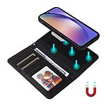 Θήκη Samsung Galaxy A55 5G BETOPNICE Leather Wallet v005 με μαγνητική αποσπόμενη πλάτη, βάση στήριξης, υποδοχές καρτών και μαγνητικό κούμπωμα μαύρο - Image 4