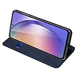 Θήκη Samsung Galaxy A55 5G DUX DUCIS Skin Pro Series με βάση στήριξης, υποδοχή καρτών και μαγνητικό κούμπωμα Flip Wallet από συνθετικό δέρμα και TPU μπλε - Image 3