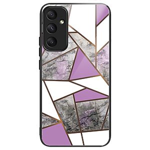 Θήκη Samsung Galaxy A55 5G OEM Geometric Elegance: Rose Gold & Marble Edition