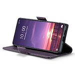 Θήκη Xiaomi 14 5G CASEME 023 Series Πορτοφόλι με βάση στήριξης, υποδοχές καρτών και μαγνητικό κούμπωμα από συνθετικό δέρμα και TPU μωβ - Image 4