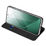 Θήκη Xiaomi 14 5G DUX DUCIS Skin Pro Series με βάση στήριξης, υποδοχή καρτών και μαγνητικό κούμπωμα Flip Wallet από συνθετικό δέρμα και TPU μαύρο - Image 3