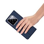 Θήκη Xiaomi 14 5G DUX DUCIS Skin Pro Series με βάση στήριξης, υποδοχή καρτών και μαγνητικό κούμπωμα Flip Wallet από συνθετικό δέρμα και TPU μπλε - Image 5