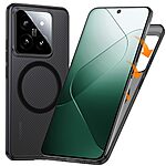 Θήκη Xiaomi 14 5G Mad Mask Anti-Slip Sockproof συμβατό με MagSafe φορτιστή Transparent Πλάτη TPU λευκό - Image 2