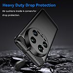 Θήκη Xiaomi 14 Ultra 5G Mad Mask Brushed TPU Carbon Πλάτη μαύρο - Image 3