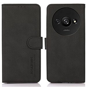 Θήκη Xiaomi Redmi A3 KHAZNEH Litchi Retro Texture Leather με βάση στήριξης