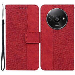 Θήκη Xiaomi Redmi A3 Mad Mask Leather Wallet Case Geometry Style με βάση στήριξης