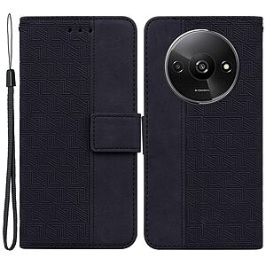 Θήκη Xiaomi Redmi A3 Mad Mask Leather Wallet Case Geometry Style με βάση στήριξης
