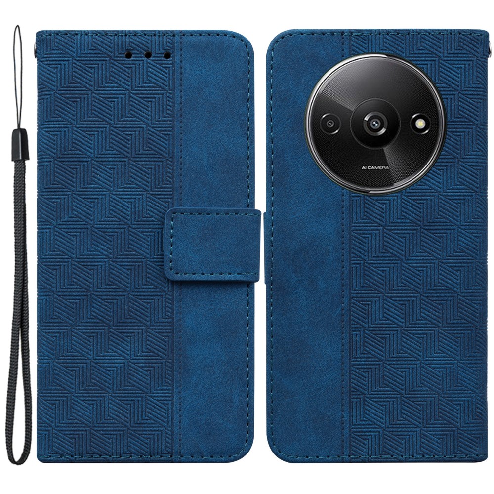 Θήκη Xiaomi Redmi A3 Mad Mask Leather Wallet Case Geometry Style με βάση στήριξης Θήκη Xiaomi Redmi A3 Mad Mask Leather Wallet Case Geometry Style με βάση στήριξης