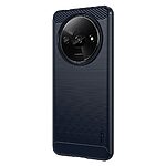 Θήκη Xiaomi Redmi A3 MOFI Brushed V2 TPU Carbon Πλάτη μπλε - Image 2