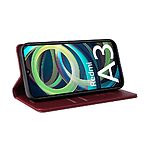 Θήκη Xiaomi Redmi A3 YIKATU Folio Series με βάση στήριξης, υποδοχή καρτών και μαγνητικό κούμπωμα Flip Wallet από συνθετικό δέρμα και TPU κόκκινο σκούρο - Image 4