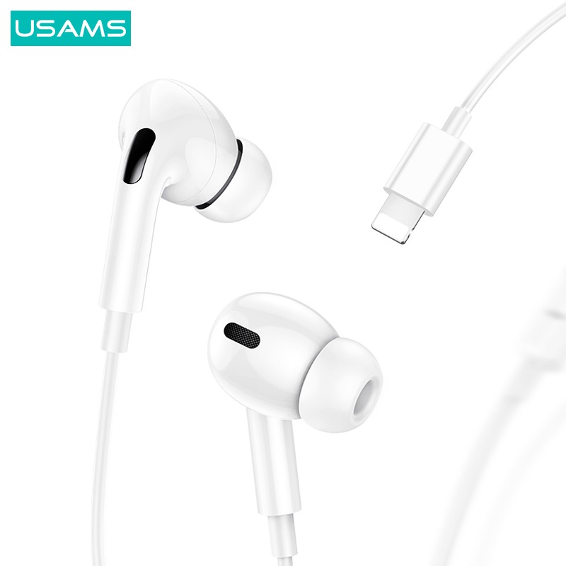 Ακουστικά USAMS In-Ear EP-41 MAX Lightning 1.2m λευκό (SJ621MHS01) Ακουστικά USAMS In-Ear EP-41 MAX Lightning 1.2m λευκό (SJ621MHS01)