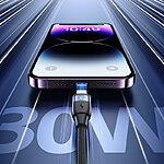 Καλώδιο φόρτισης Fast Charging & Data USAMS U85 Aluminum Alloy Type-C σε lightning PD 30W  1.2m (SJ634USB01) μαύρο - Image 2