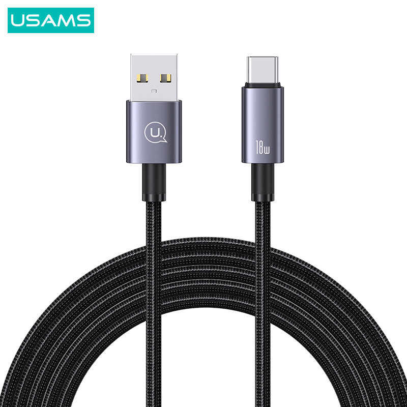 Καλώδιο Φόρτισης Fast Charging και Data USAMS Sufeng Series Aluminum Alloy USB-A σε Type-C 3A 0.25m (SJ680USB01) μαύρο Καλώδιο Φόρτισης Fast Charging και Data USAMS Sufeng Series Aluminum Alloy USB-A σε Type-C 3A 0.25m (SJ680USB01) μαύρο