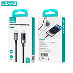 Καλώδιο Φόρτισης Fast Charging και Data USAMS Sufeng Series Digital Display Aluminum Alloy Type-C σε lightning 30W 1.20m (SJ672USB01) μαύρο - Image 5