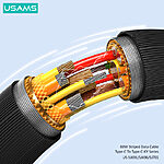 Καλώδιο Φόρτισης και Data USAMS KY Series Type-C σε Type-C 60W 2.0m (SJ696USB01) μαύρο - Image 3